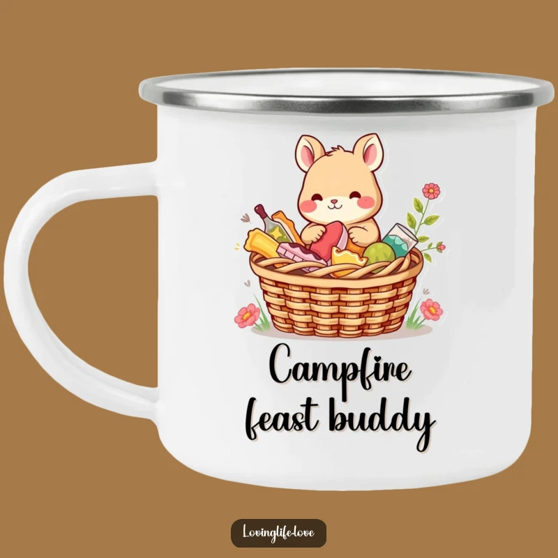 Funny Picnic Animal Camping Mug: Outdoor Meals with Humorous Sharing Delight