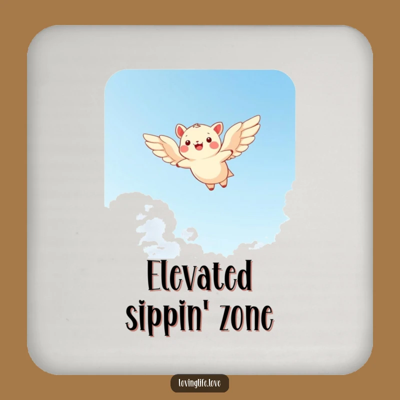 Funny Flying Animal Drink Coaster: Protect Surfaces with Sky-High Humor
