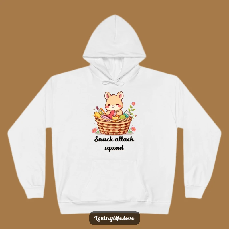 Funny Picnic Animal Hoodie: Cozy Comfort with a Humorous Sharing Theme
