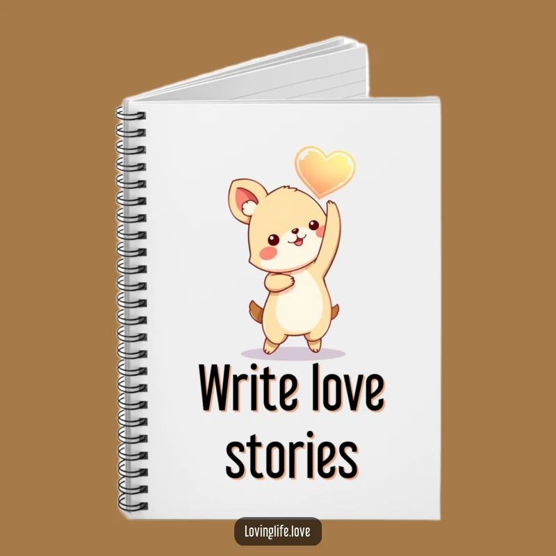 Funny Dancing Heart Animal Notebook: Jot Down Notes with Playful, Loving Style